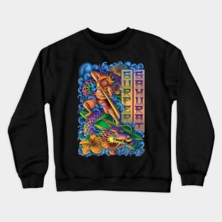 Surfer Samurai Crewneck Sweatshirt